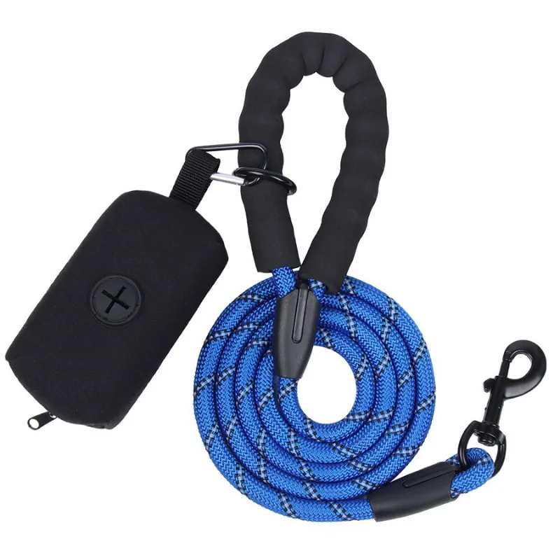 1.5M Large Dog Leash With Waste Poop Bag