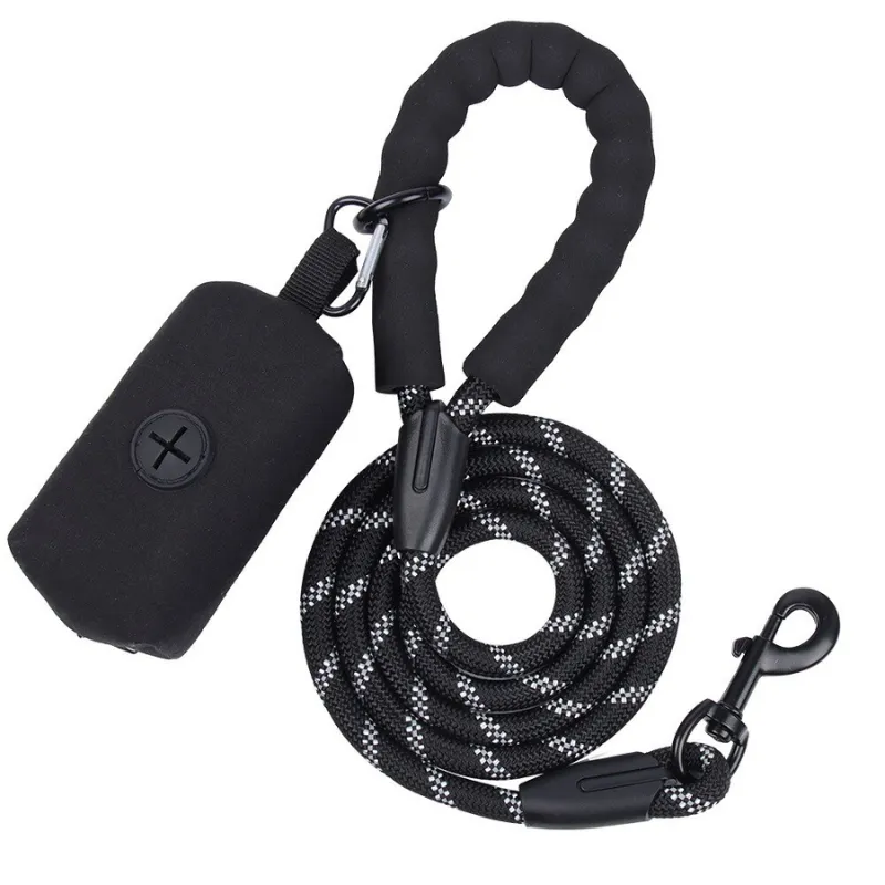 1.5M Large Dog Leash With Waste Poop Bag