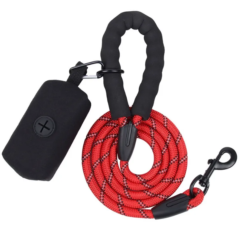 1.5M Large Dog Leash With Waste Poop Bag