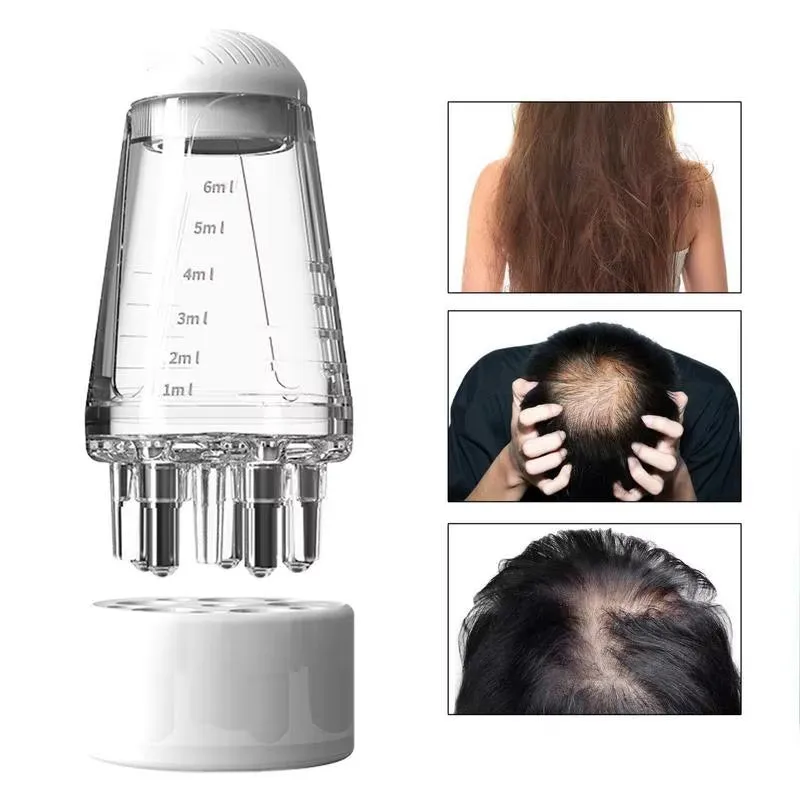 6Ml Portable Scalp Applicator Mini Head Massager Liquid Comb Hair Growth Essential Oil Medicine Liquid Applicator Massage Comb