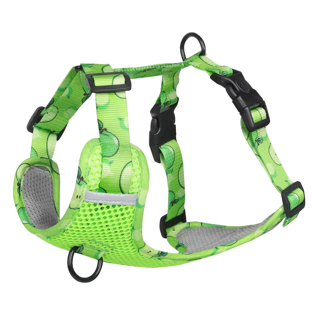 Aittle Fruit Print Mesh Dog Harness