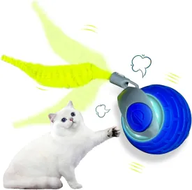 Automatic 360 Rotating Cat Ball Toy - Electric Self-Moving Interactive Toy for Indoor Cats, Boredom Relief for Adult Cats & Dogs, Durable Rolling Ball