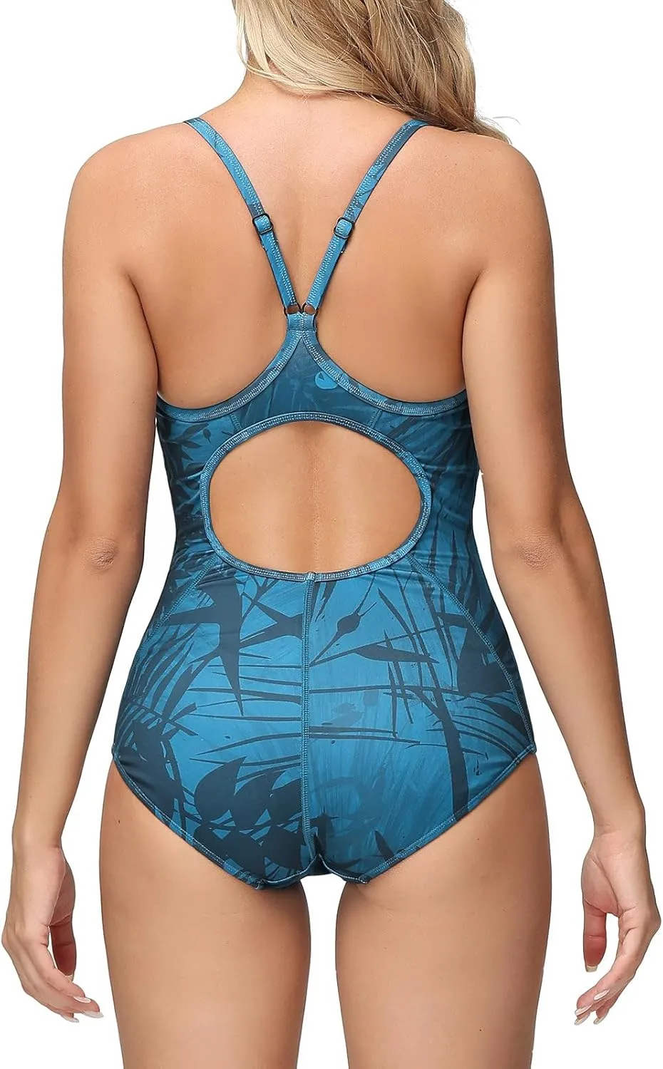 baleaf Women's Athletic Training Adjustable Strap One Piece Swimsuit