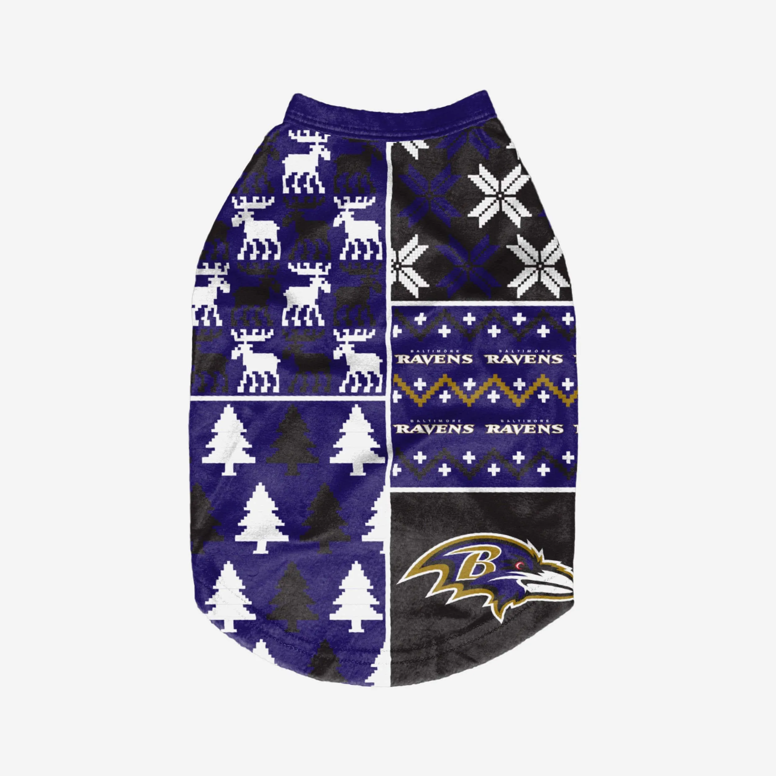 Baltimore Ravens Busy Block Dog Sweater