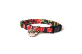 Black & Red Cherry Cat Collar
