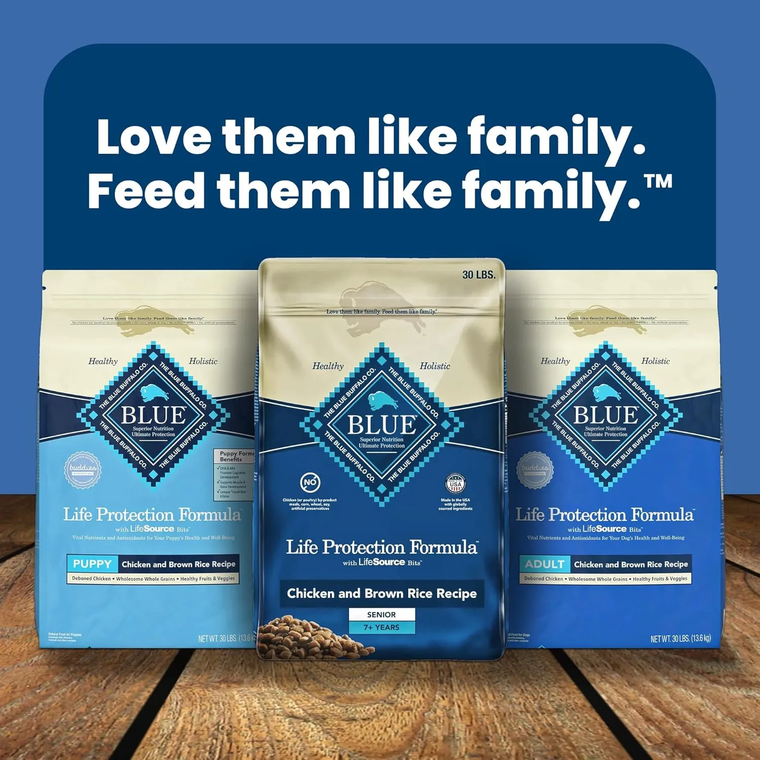 Blue Buffalo Life Protection Formula Large Breed Adult Dry Dog Food, Promotes Joint Health and Lean Muscles, Made with Natural Ingredients, Lamb & Brown Rice Recipe, 30-lb. Bag