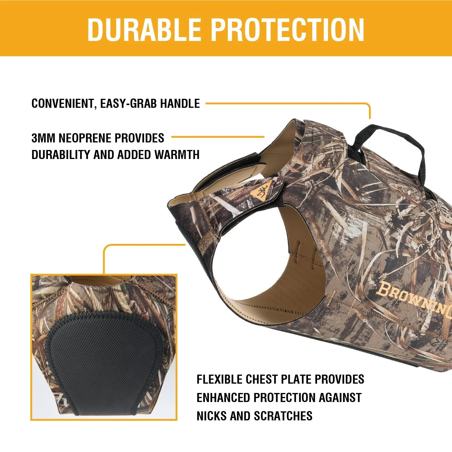 BROWNING® Neoprene Chest Protection Vest with Top Grab Handle
