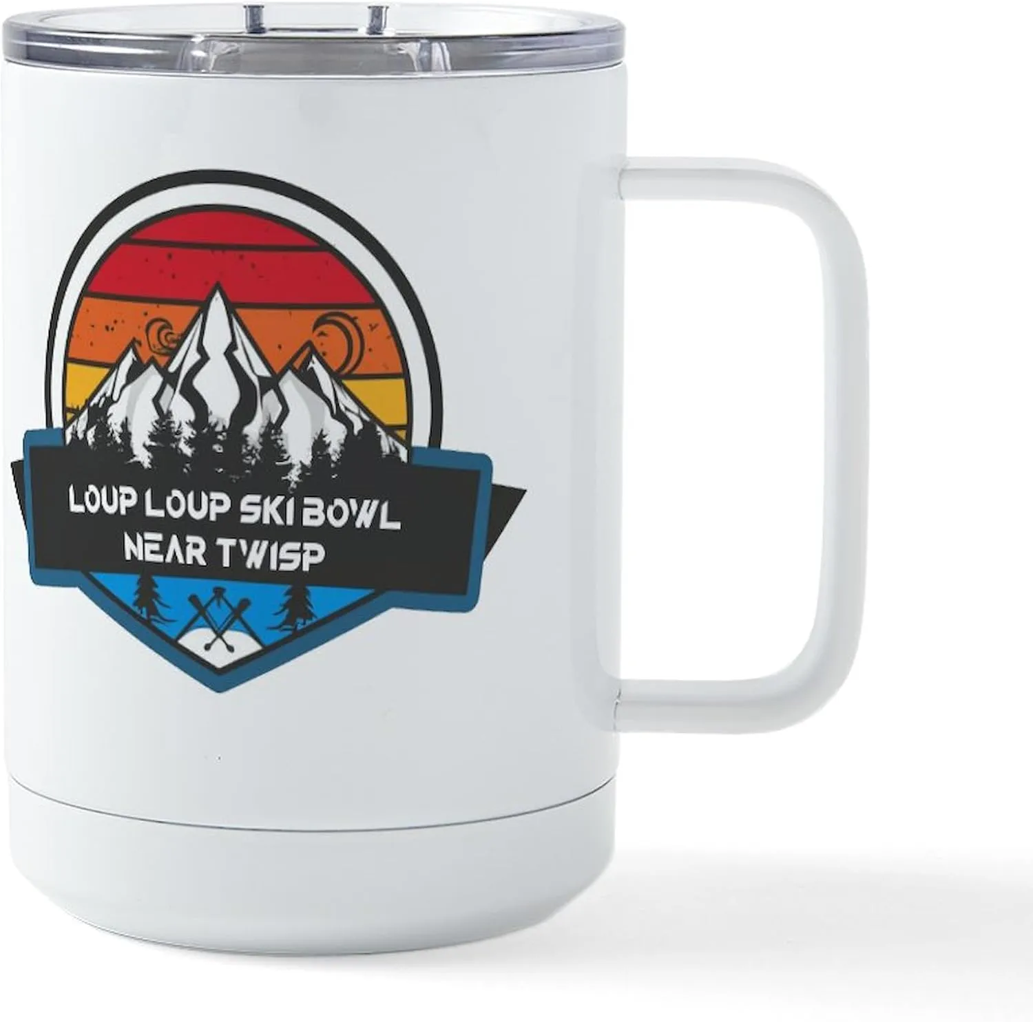 CafePress Loup Loup Ski Bowl Near Twisp Washington 15 oz Stainless Steel Insulated Travel Mug
