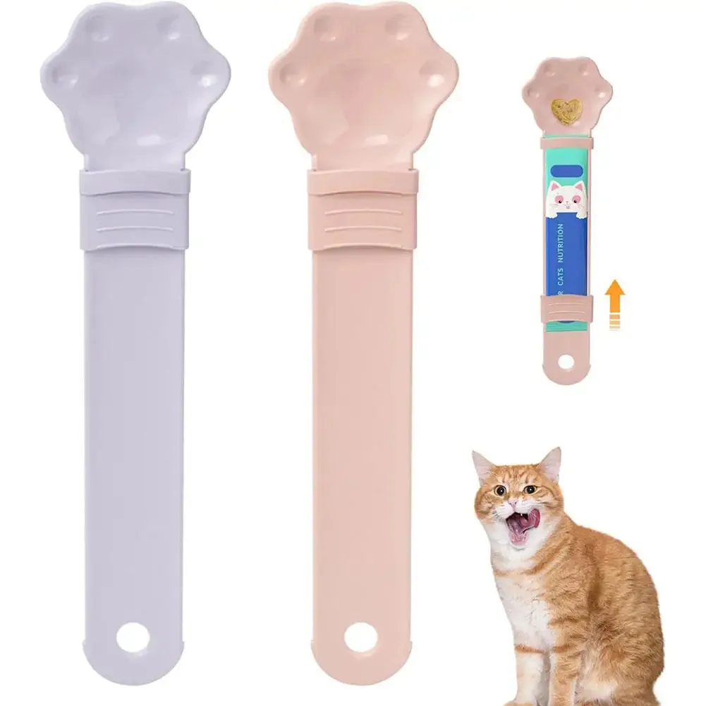 Cat Feeder Spoon for Liquid and Wet Food