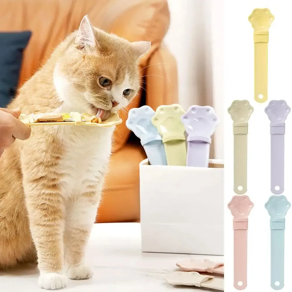 Cat Feeder Spoon for Liquid and Wet Food