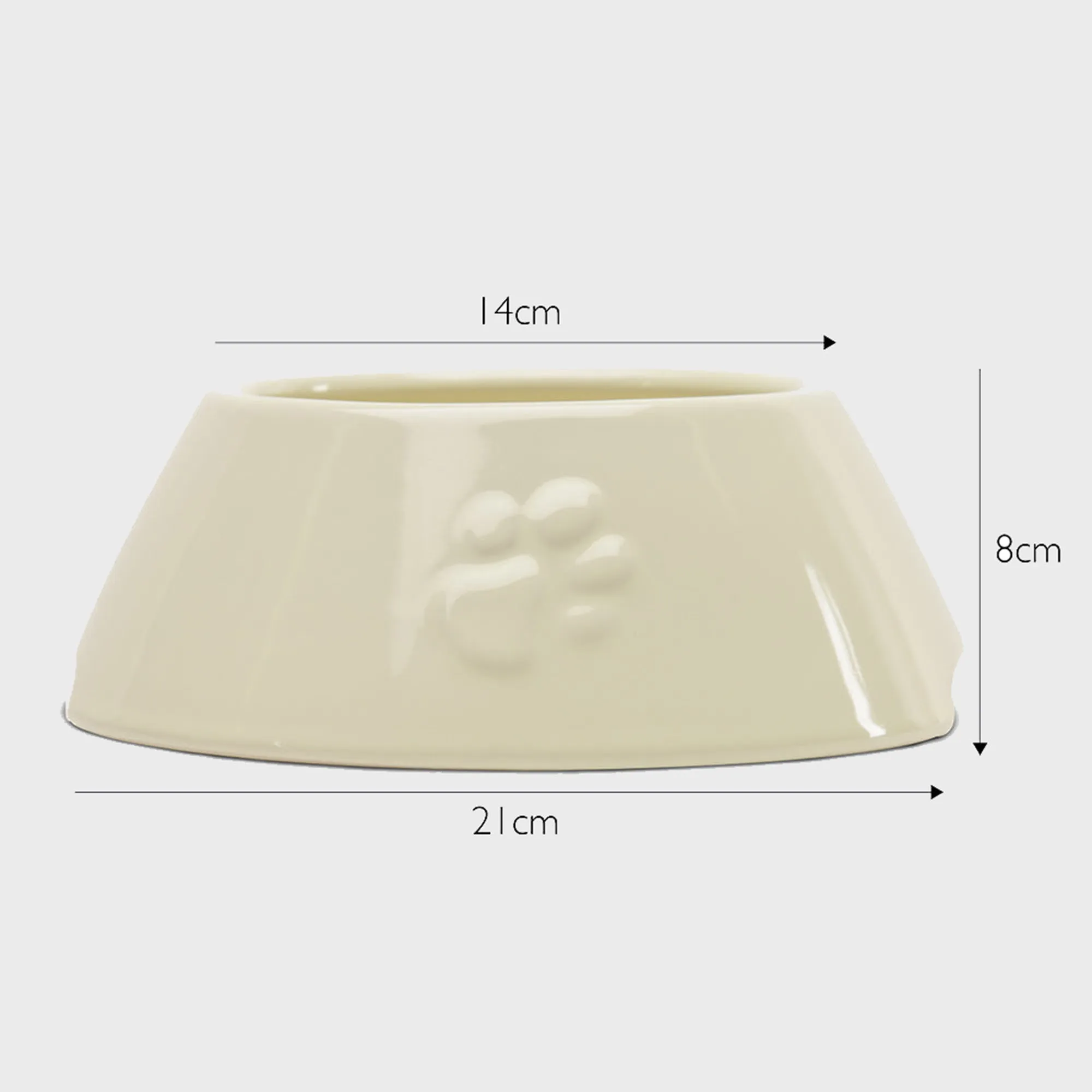 Ceramic Icon Long Eared Dog Food & Water Bowl