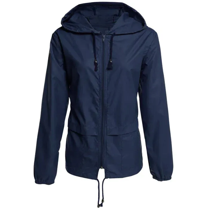 Classic Casual Waterproof Outdoor Rain Jacket for Women | Perfect for Outdoor Activities