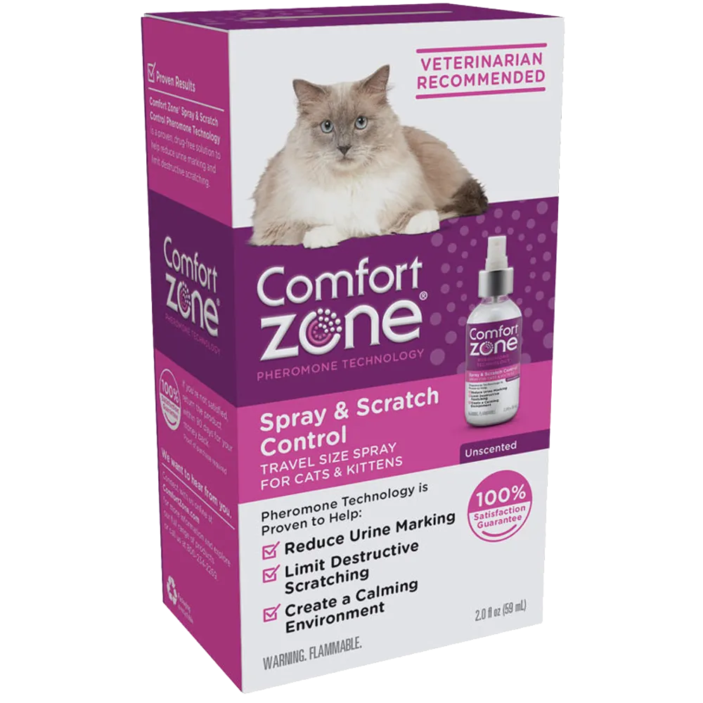 Comfort Zone Spray & Scratch Control Spray For Cats and Kittens
