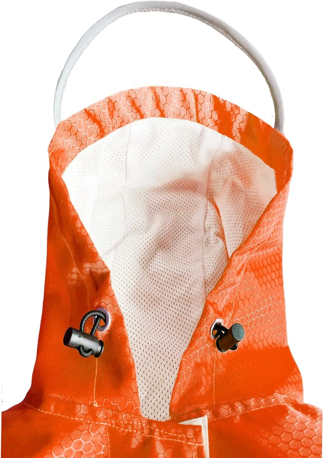 Dog Raincoat Waterproof Reflective Slicker - Lightweight Breathable Hooded Poncho Rain Coat Jacket with Adjustable Belly Strap and Leash Hole for Small Medium Large Dogs (X-Large, Orange)