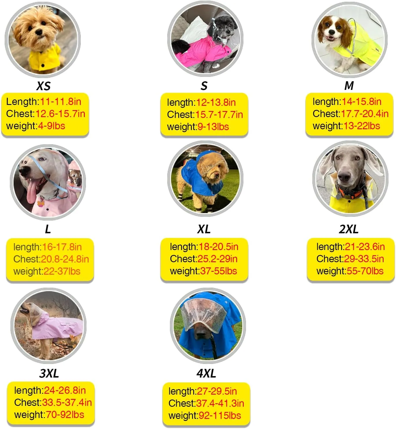 Dog Raincoat,Waterproof Rain Poncho with Hoodie, High Reflective Adjustable Pet Rain Jacket with Leash Hole for Small Medium and Large Dogs (Pink, Small)