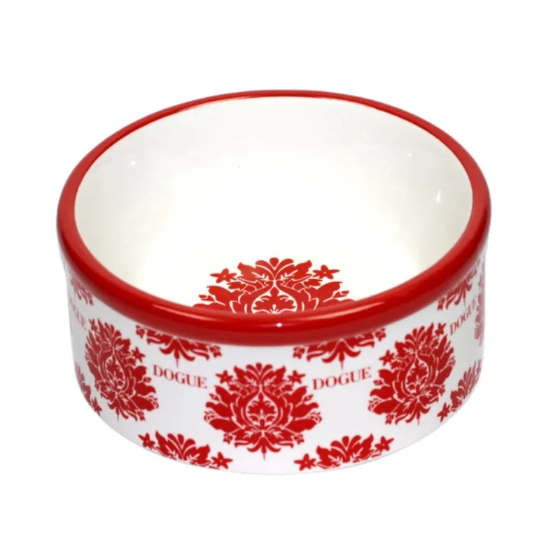 DOGUE Ceramic Fleur Bowl Red