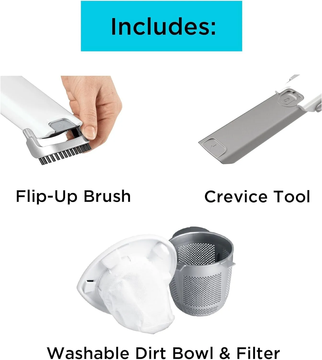 Dustbuster Advancedclean Cordless Handheld Vacuum, Compact Home and Car Vacuum with Crevice Tool (CHV1410L)