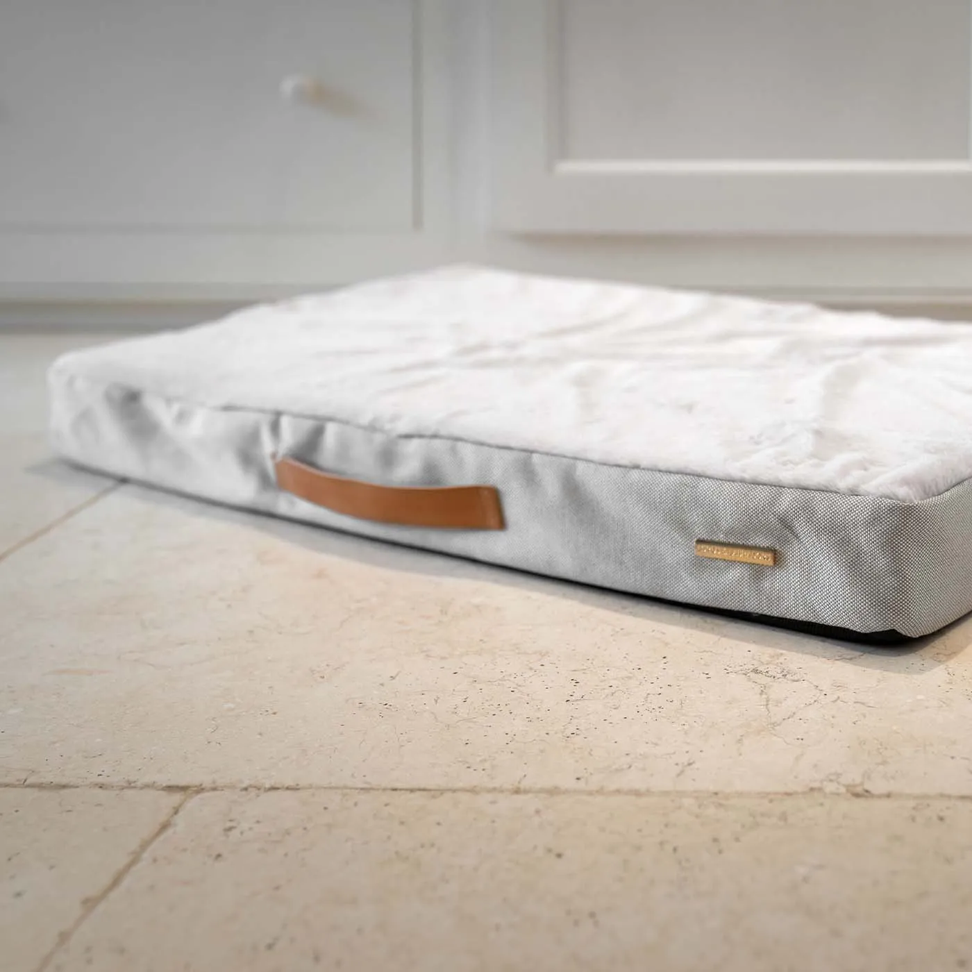 Essentials Twill Orthopaedic Mattress in Linen by Lords & Labradors