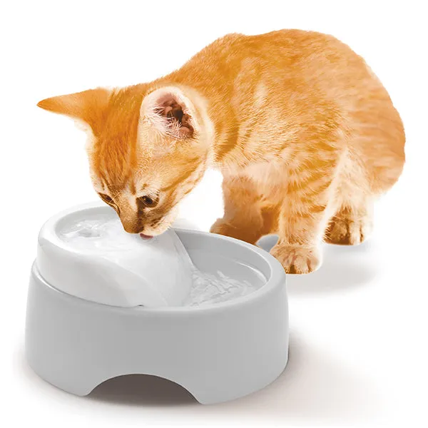 GEX Pure Crystal Clear Flow Drinking Fountain For Cats 950ml