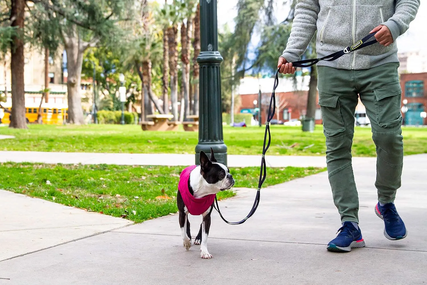 Gooby Puffer Vest Dog Jacket - Purple, Large - Ultra Thin Zip Up Wind Breaker with Dual D Ring Leash - Water Resistant Small Dog Sweater Coat - Dog Clothes for Small Dogs Boy or Medium Dogs, (20.75")