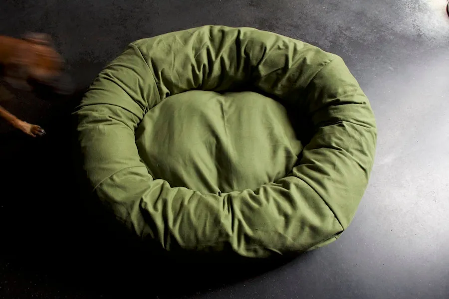 Green dog bed covers