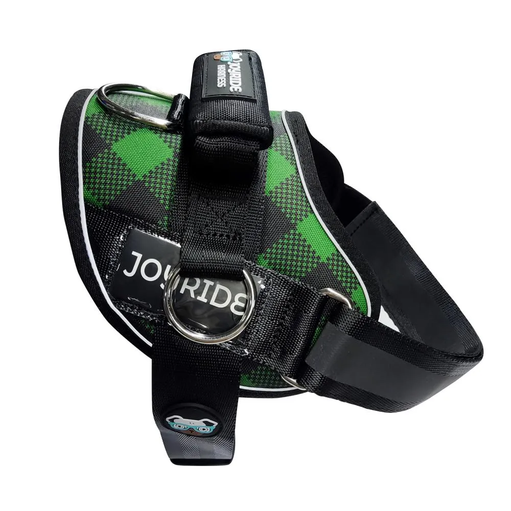 Green Plaid Joyride Premium Advanced Dog Harness 2.0