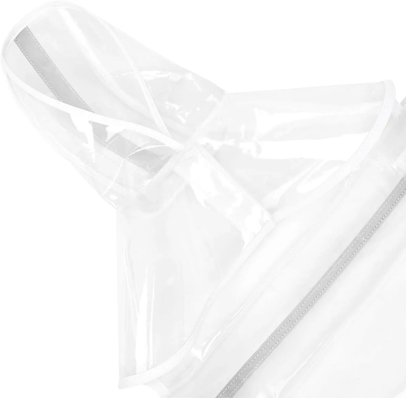 HDE Dog Raincoat Hooded Slicker Poncho for Small to X-Large Dogs and Puppies Clear - M