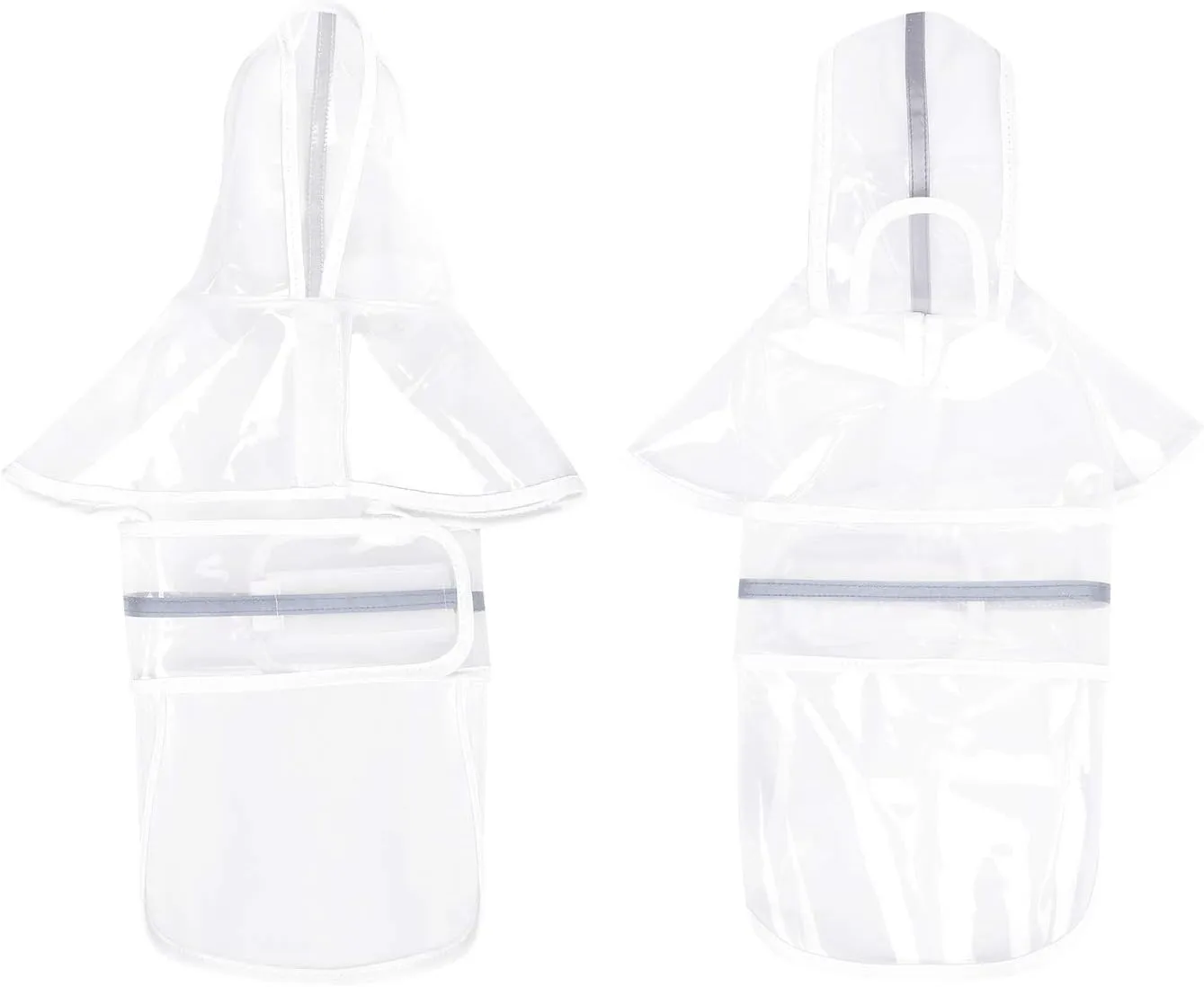 HDE Dog Raincoat Hooded Slicker Poncho for Small to X-Large Dogs and Puppies Clear - M