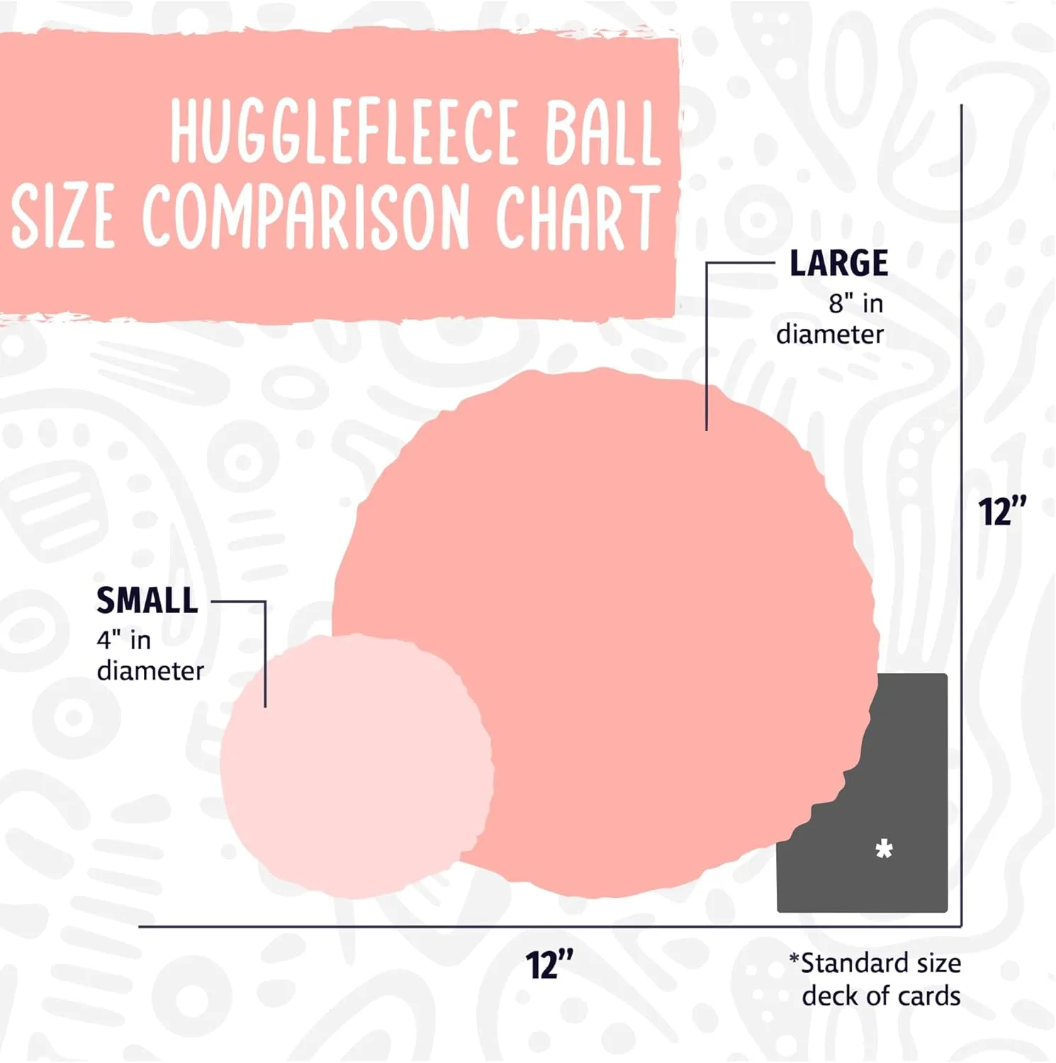 HuggleHounds Dog Toy For Aggressive Chewers - Fleece Ball Plush Dog Toy For Large Dog - Soft Yet Durable Stuffed Dog Balls - Best Squeaky Puppy Toy For All Breeds | Fluffy Hugglefleece Chew Toy, Large