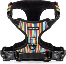 Lucky Love Dog Harness, Easy to Walk, No Pull Dog Harness, Adjustable Custom Fit (Hippie, Medium)