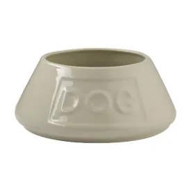 Mason Cash Cream Non Tip Lettered Dog Bowl 21Cm M/O