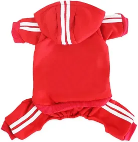 MeowWow Extra Small Puppy Dog Hoodie XXS Dogs Clothes Sweater 4 Legs XS Puppy Jumpsuit Fleece Sweatshirt Pet Outfit Girl Dog Winter Clothes Cotton Puppy Hoodies for Small Medium Dogs Cats Apparel