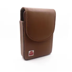 Miyoo Mini Plus v2 v3 v4 Real Genuine Leather Case - Uno Bridge Poker Playing Card Single Deck Holder (for Miyoo Mini Brown Brown)