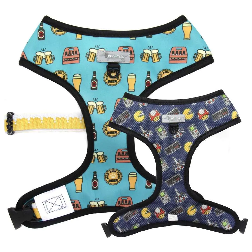 Moo Twig Boy's Night Reversible Dog Harness