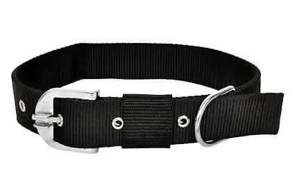 Mukundhas 3/4 inch Dog Collar & Leash Black
