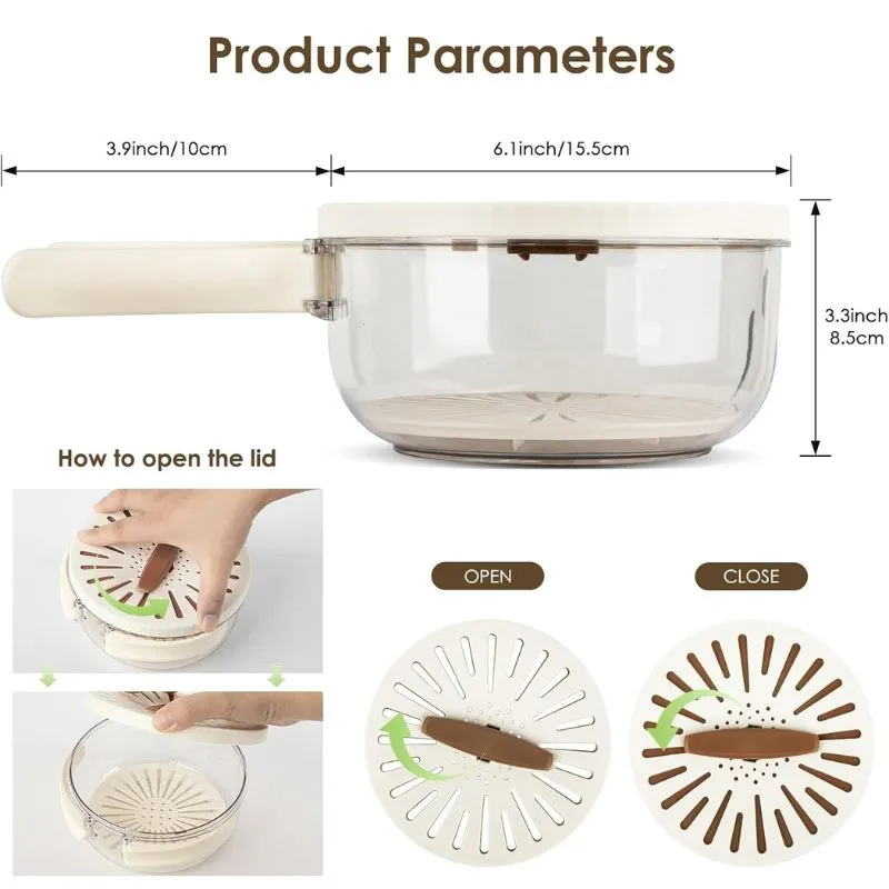 Multifunctional Fruit & Vegetable Drainer Bowl