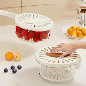 Multifunctional Fruit & Vegetable Drainer Bowl