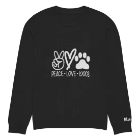 Peace Love Dogs Personalized Knit Sweater