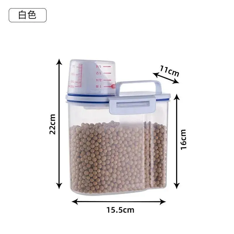 Pet Food Storage Tank with Measuring Cup