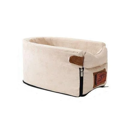 Portable Pet Dog Car Seat Central Control Armrest Travel Bed Box