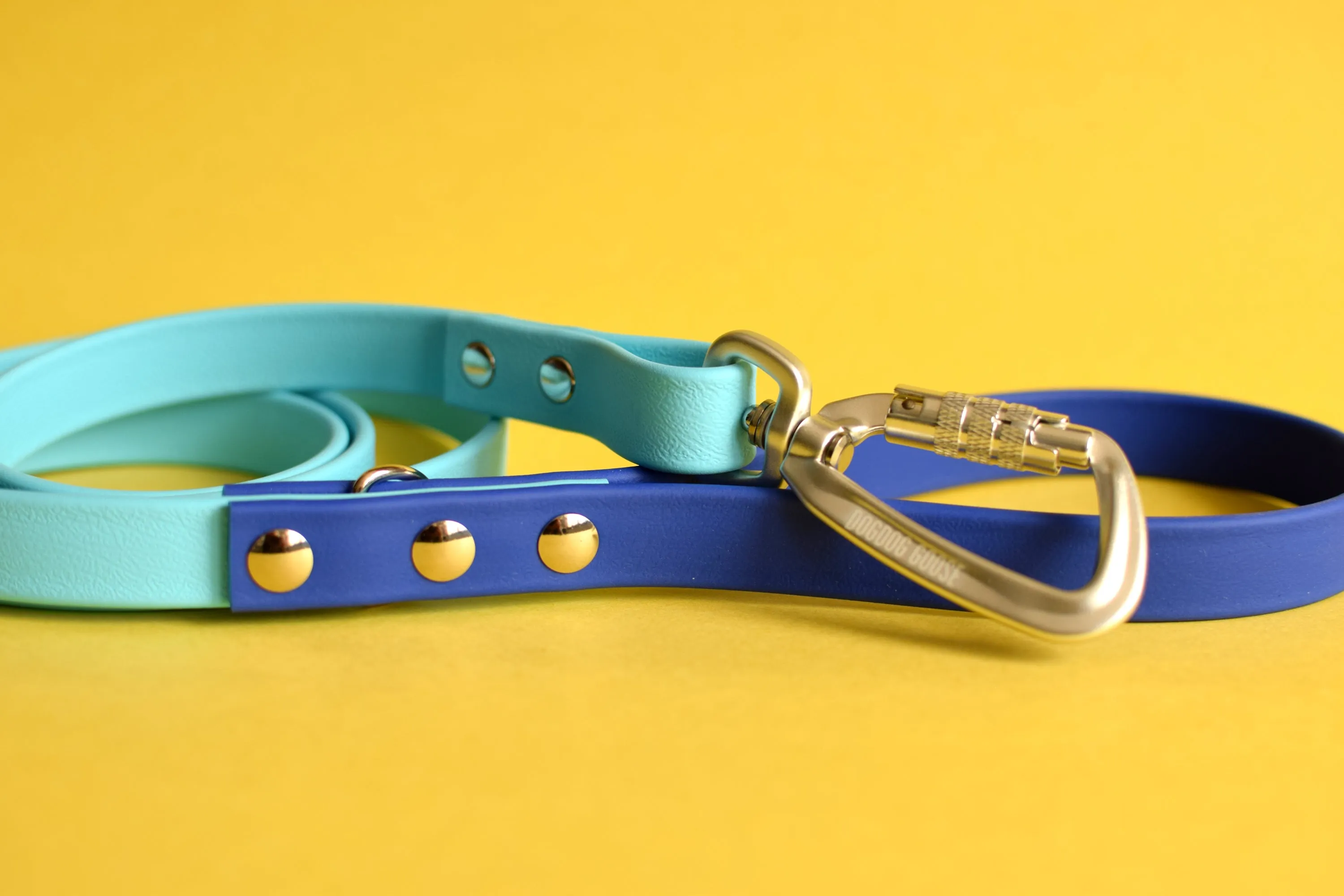 PREMADE COLLECTION - Baby Blue & Royal Biothane Dog Leash