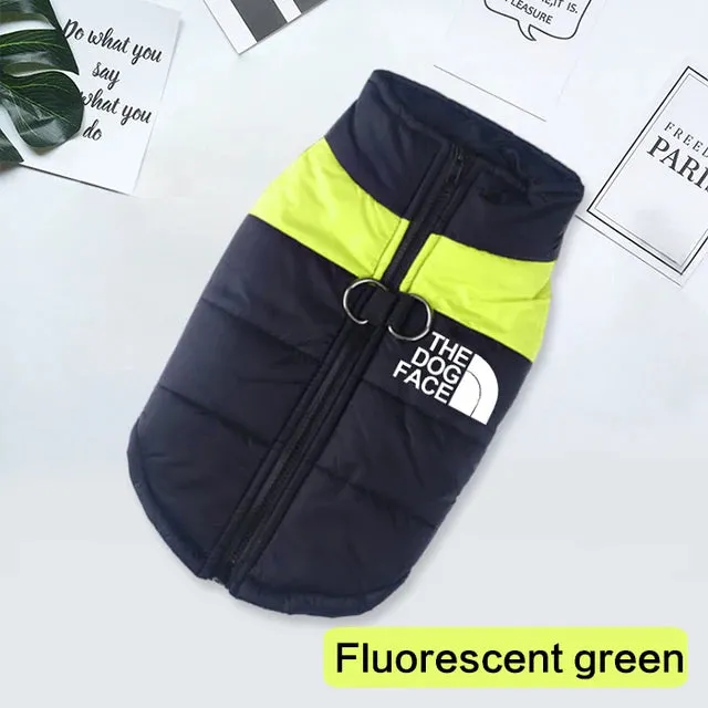 "The Dog Face" Waterproof Vest w/ Zipper