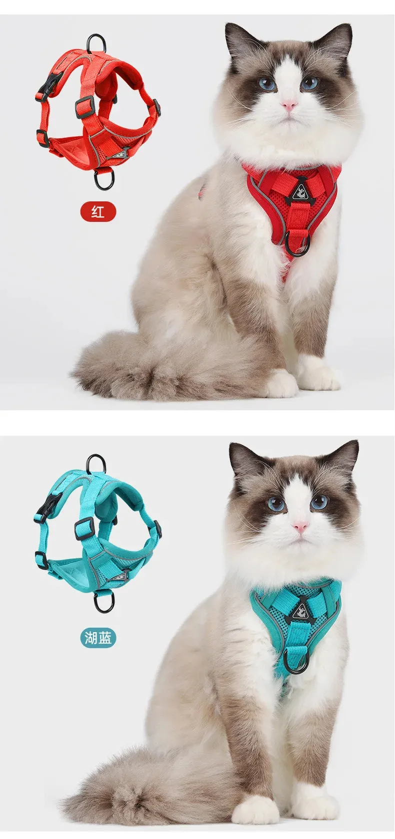 Reflective Breathable Dog Harness for Large Breeds