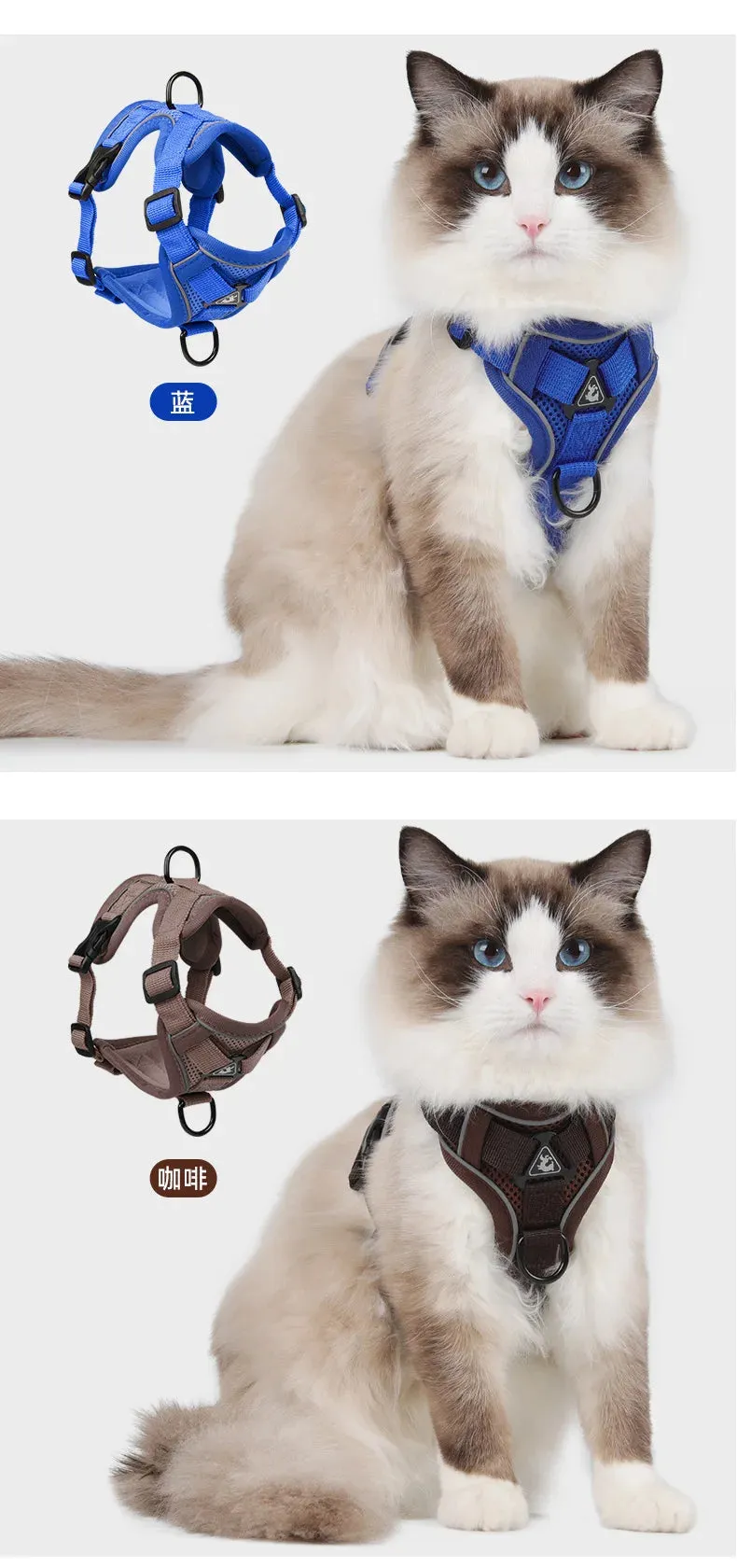 Reflective Breathable Dog Harness for Large Breeds