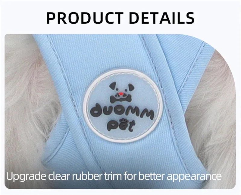 Reflective Dog Harness and Leash Set for Small to Medium Dogs