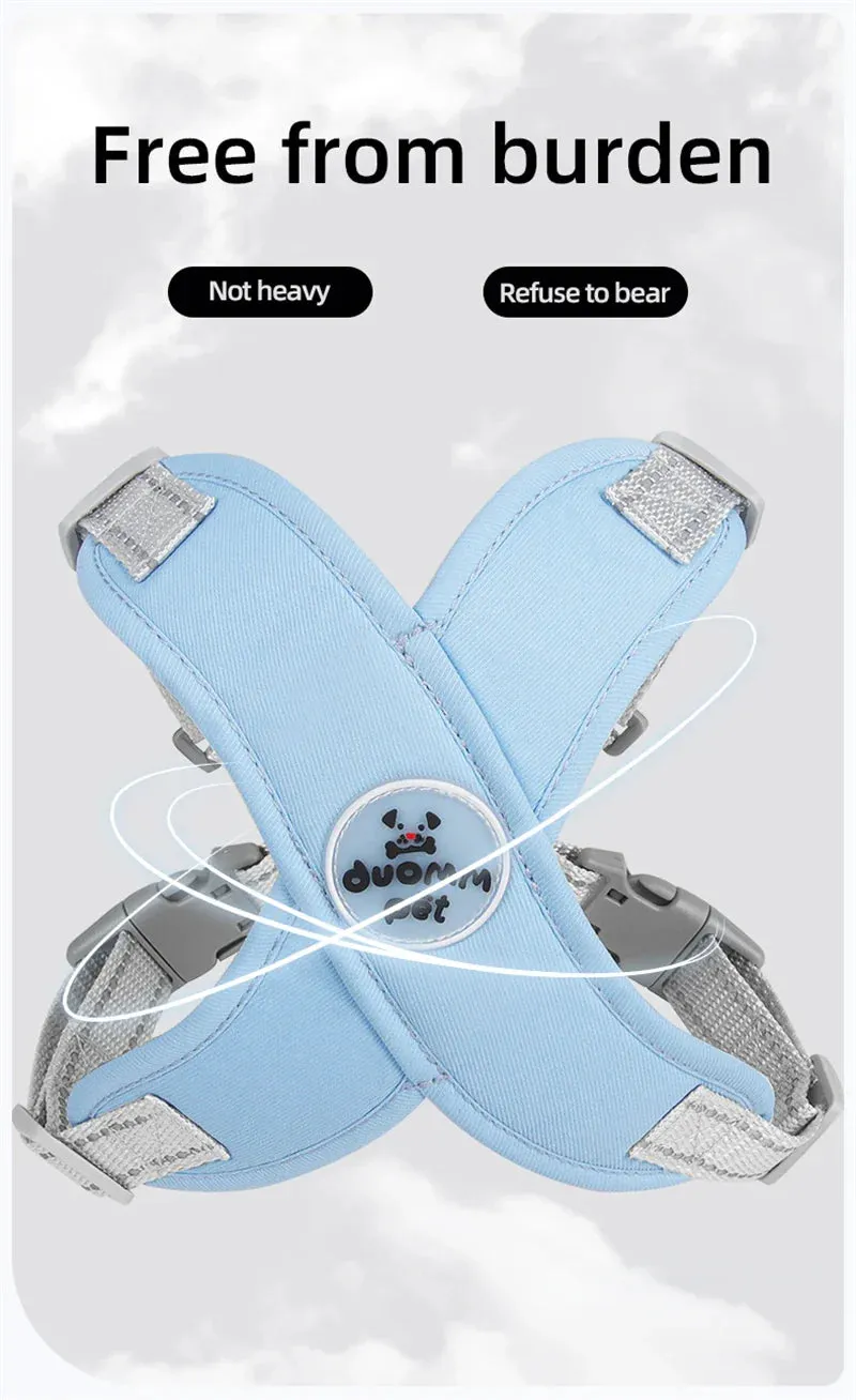 Reflective Dog Harness and Leash Set for Small to Medium Dogs