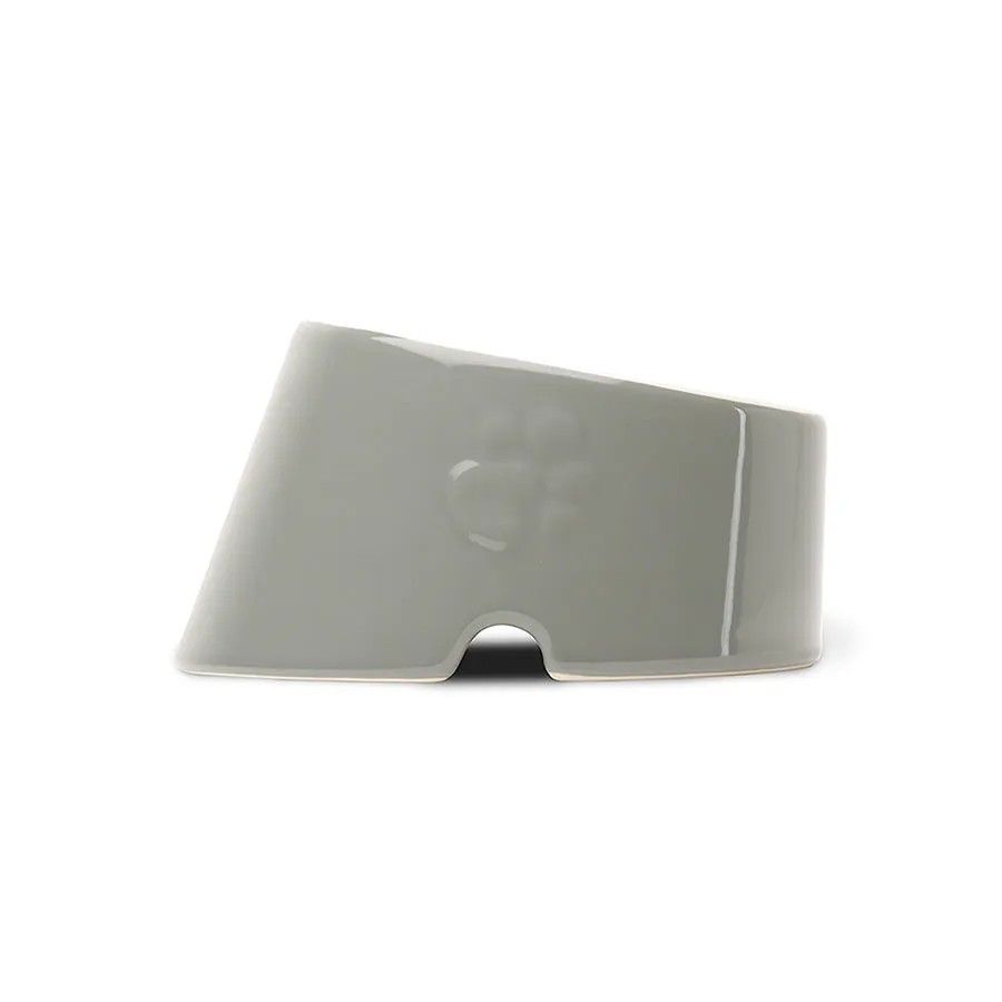 Scruffs | Classic Flat-Face Dog Food & Water Bowl | Grey - 18cm