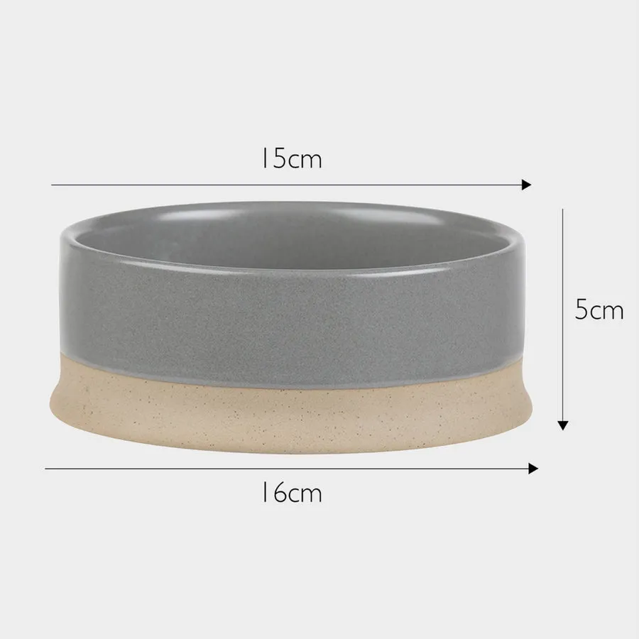 Scruffs | Non-Tip Dog Food & Water Bowl | Grey - 500ml