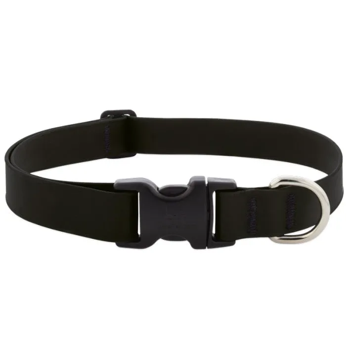 Splash Waterproof Dog Collar 9"-14", 3/4" Wide - Jet Black