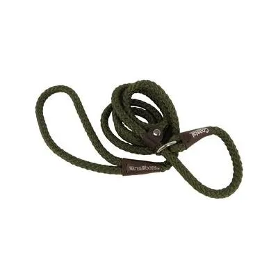 Water & Woods Braided Rope Slip Dog Leash, Green